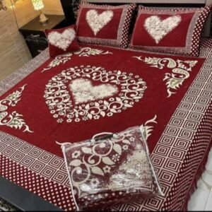 4PIECE VELVET JACQUARD BEDSHEET
